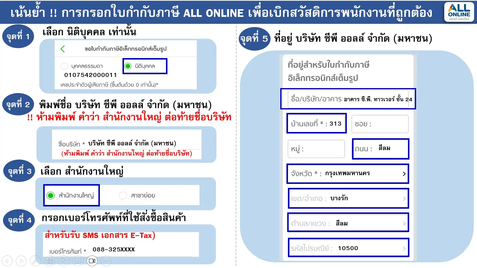 ช่องทางการแจ้งปัญหา