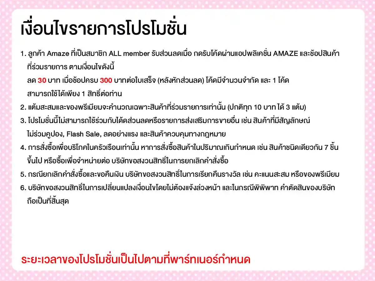 รวมสิทธิ์พิเศษ Partner (1-30 Nov 25)