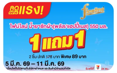 Beside-ลดอย่างแรง ไฟน์ไลน์พลัส น้ำยาซักผ้า 550 มล