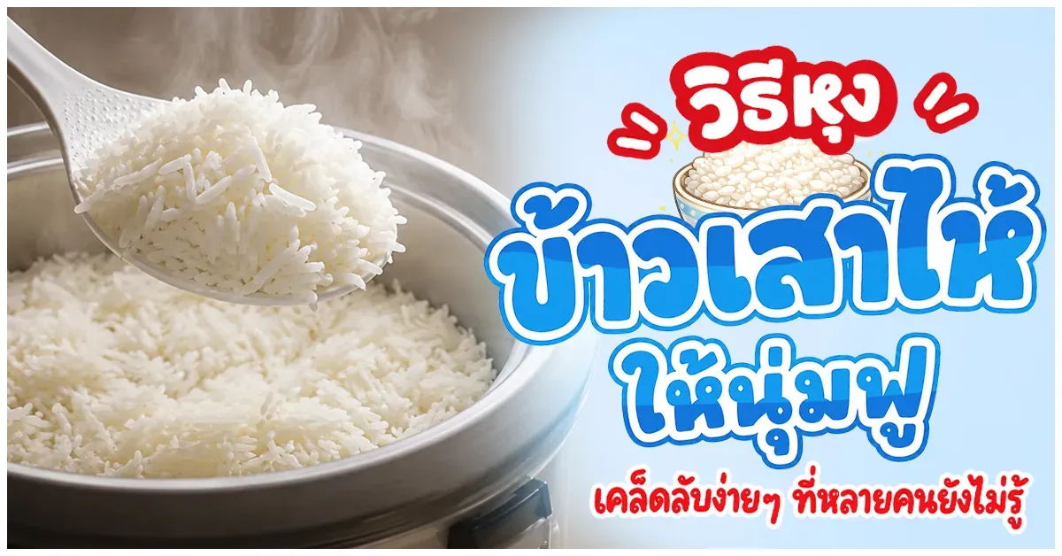 Blog-วิธีหุงข้าวเสาไห้ให้นุ่มฟู