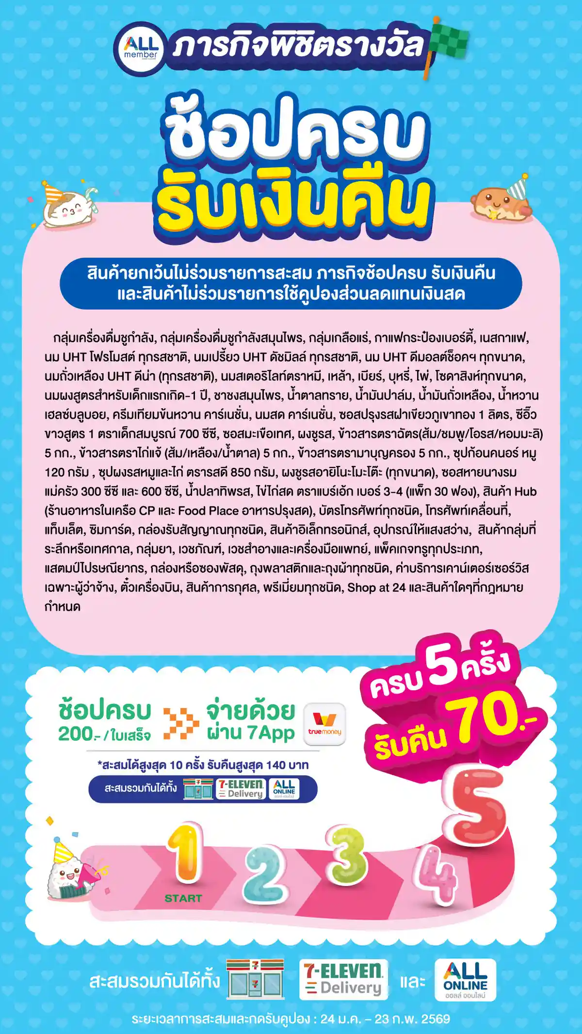 ช้อปครบรับเงินคืน (24 Jan - 23 Feb 26)